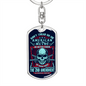 Don'T Tread On Me Swivel Keychain Dog Tag Stainless Steel or 18k Gold-Express Your Love Gifts