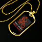 Don'T Worry Bike Happy Bicycle Cycling Necklace Stainless Steel or 18k Gold Dog Tag 24"-Express Your Love Gifts