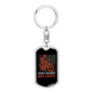 Don'T Worry Bike Happy Cycling Keychain Stainless Steel or 18k Gold Dog Tag Keyring-Express Your Love Gifts