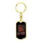 Don'T Worry Bike Happy Cycling Keychain Stainless Steel or 18k Gold Dog Tag Keyring-Express Your Love Gifts