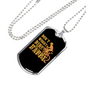 Don'T Worry Bike Happy Cycling Necklace Stainless Steel or 18k Gold Dog Tag 24"-Express Your Love Gifts