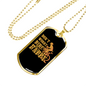 Don'T Worry Bike Happy Cycling Necklace Stainless Steel or 18k Gold Dog Tag 24"-Express Your Love Gifts