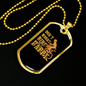 Don'T Worry Bike Happy Cycling Necklace Stainless Steel or 18k Gold Dog Tag 24"-Express Your Love Gifts