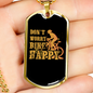 Don'T Worry Bike Happy Cycling Necklace Stainless Steel or 18k Gold Dog Tag 24"-Express Your Love Gifts