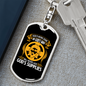 Done In God'S Way Keychain Stainless Steel or 18k Gold Dog Tag Keyring-Express Your Love Gifts