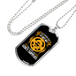 Done In God's Way Necklace Stainless Steel or 18k Gold Dog Tag 24" Chain-Express Your Love Gifts
