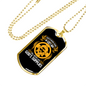 Done In God's Way Necklace Stainless Steel or 18k Gold Dog Tag 24" Chain-Express Your Love Gifts