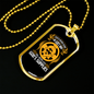 Done In God's Way Necklace Stainless Steel or 18k Gold Dog Tag 24" Chain-Express Your Love Gifts