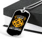 Done In God's Way Necklace Stainless Steel or 18k Gold Dog Tag 24" Chain-Express Your Love Gifts