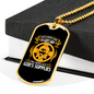 Done In God's Way Necklace Stainless Steel or 18k Gold Dog Tag 24" Chain-Express Your Love Gifts