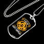 Done In God's Way Necklace Stainless Steel or 18k Gold Dog Tag 24" Chain-Express Your Love Gifts