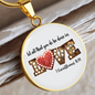 Done in Love Corinthians 16:14 Circle Necklace Stainless Steel or 18k Gold 18-22-Express Your Love Gifts