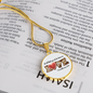 Done in Love Corinthians 16:14 Circle Necklace Stainless Steel or 18k Gold 18-22-Express Your Love Gifts