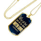Done With Love Corinthians Necklace Stainless Steel or 18k Gold Dog Tag 24"-Express Your Love Gifts