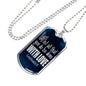 Done With Love Corinthians Necklace Stainless Steel or 18k Gold Dog Tag 24"-Express Your Love Gifts