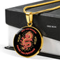 Dragon Necklace Stainless Steel or 18k Gold Circle Pendant 18-22"-Express Your Love Gifts