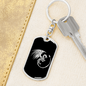 Dragon Swivel Keychain Dog Tag Stainless Steel or 18k Gold-Express Your Love Gifts