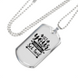 Dreams Set Soil Necklace Stainless Steel or 18k Gold Dog Tag 24" Chain-Express Your Love Gifts