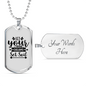 Dreams Set Soil Necklace Stainless Steel or 18k Gold Dog Tag 24" Chain-Express Your Love Gifts