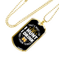 Drink & Hunt Necklace Stainless Steel or 18k Gold Dog Tag 24" Chain-Express Your Love Gifts