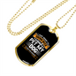 Drink and Pet My Dog Necklace Stainless Steel or 18k Gold Dog Tag 24" Chain-Express Your Love Gifts