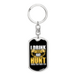Drink Beer & Hunt Keychain Stainless Steel or 18k Gold Dog Tag Keyring-Express Your Love Gifts