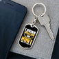 Drink Beer & Hunt Keychain Stainless Steel or 18k Gold Dog Tag Keyring-Express Your Love Gifts