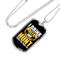 Drink Beer & Hunt Necklace Stainless Steel or 18k Gold Dog Tag 24" Chain-Express Your Love Gifts