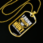 Drink Beer & Hunt Necklace Stainless Steel or 18k Gold Dog Tag 24" Chain-Express Your Love Gifts