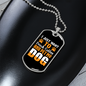 Drink Coffee & Pet Dog Necklace Stainless Steel or 18k Gold Dog Tag 24" Chain-Express Your Love Gifts