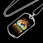 Drink Coffee and Pet My Dog Necklace Stainless Steel or 18k Gold Dog Tag 24" Chain-Express Your Love Gifts