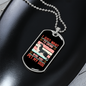 Drink Wine and Pet My Dog Siberian Necklace Stainless Steel or 18k Gold Dog Tag 24" Chain-Express Your Love Gifts