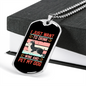 Drink Wine and Pet My Dog Siberian Necklace Stainless Steel or 18k Gold Dog Tag 24" Chain-Express Your Love Gifts