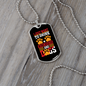 Drink Wine & Rescue Dogs Necklace Stainless Steel or 18k Gold Dog Tag 24" Chain-Express Your Love Gifts