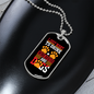 Drink Wine & Rescue Dogs Necklace Stainless Steel or 18k Gold Dog Tag 24" Chain-Express Your Love Gifts