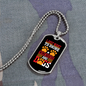 Drink Wine & Rescue Dogs Necklace Stainless Steel or 18k Gold Dog Tag 24" Chain-Express Your Love Gifts
