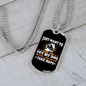 Drink Wine Pet My Dog And Naps Necklace Stainless Steel or 18k Gold Dog Tag 24" Chain-Express Your Love Gifts