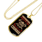Driven By Courage Firefighter Gift Stainless Steel or 18k Gold Dog Tag 24" Chain-Express Your Love Gifts