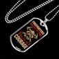 Driven By Courage Firefighter Gift Stainless Steel or 18k Gold Dog Tag 24" Chain-Express Your Love Gifts