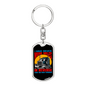 Driven More Miles In Reverse Swivel Trucker Keychain Dog Tag Stainless Steel or 18k Gold-Express Your Love Gifts