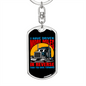 Driven More Miles In Reverse Swivel Trucker Keychain Dog Tag Stainless Steel or 18k Gold-Express Your Love Gifts