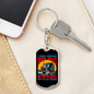 Driven More Miles In Reverse Swivel Trucker Keychain Dog Tag Stainless Steel or 18k Gold-Express Your Love Gifts
