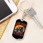 Driven More Miles In Reverse Swivel Trucker Keychain Dog Tag Stainless Steel or 18k Gold-Express Your Love Gifts
