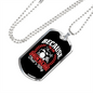 Drum Major Necklace Stainless Steel or 18k Gold Dog Tag 24" Chain-Express Your Love Gifts