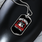 Drum Major Necklace Stainless Steel or 18k Gold Dog Tag 24" Chain-Express Your Love Gifts