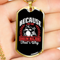 Drum Major Necklace Stainless Steel or 18k Gold Dog Tag 24" Chain-Express Your Love Gifts