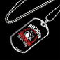Drum Major Necklace Stainless Steel or 18k Gold Dog Tag 24" Chain-Express Your Love Gifts