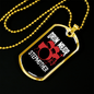 Drum Major Stepmother Necklace Stainless Steel or 18k Gold Dog Tag 24" Chain-Express Your Love Gifts