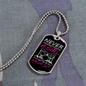 Drummer Necklace A Girl With a Drumset Necklace Stainless Steel or 18k Gold Dog Tag 24" Chain-Express Your Love Gifts