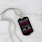 Drummer Necklace A Girl With a Drumset Necklace Stainless Steel or 18k Gold Dog Tag 24" Chain-Express Your Love Gifts